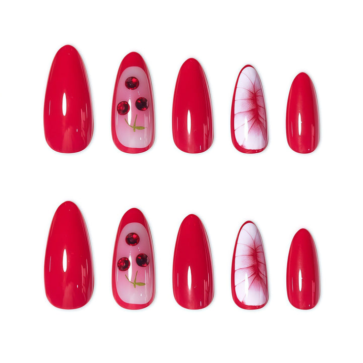 Artistic Cherry Blossom Nail Design Bowlift