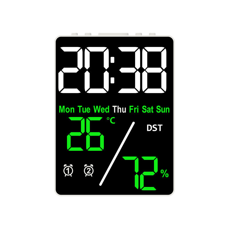 Digital Multifunction Alarm Clock with Hygrometer and Temperature Display Bowlift