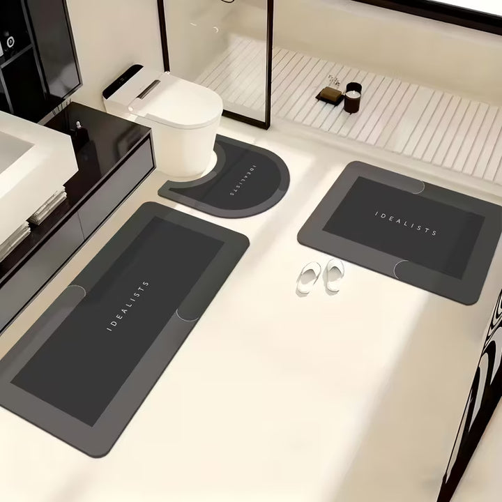 Soft Absorbent Bathroom Mat Set