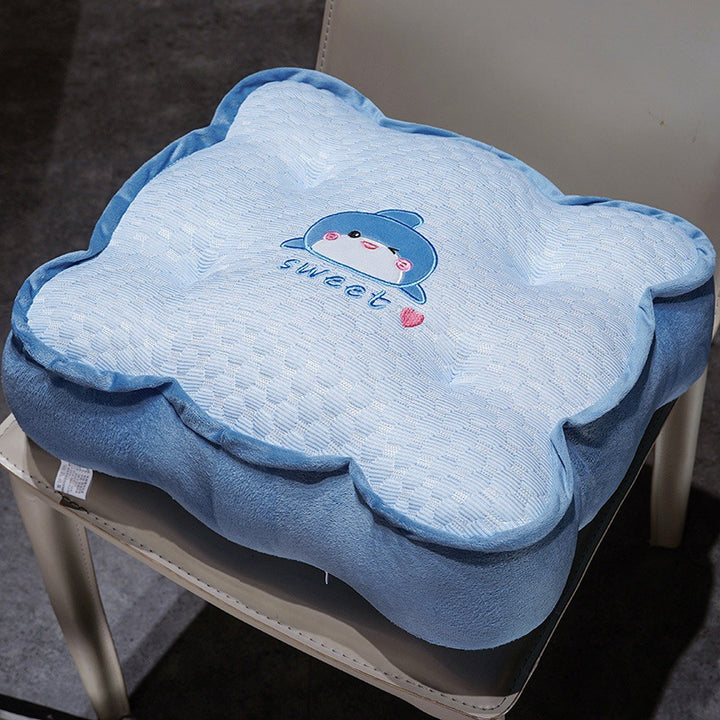 Plush comfort seat cushion with cute animal motif Bowlift