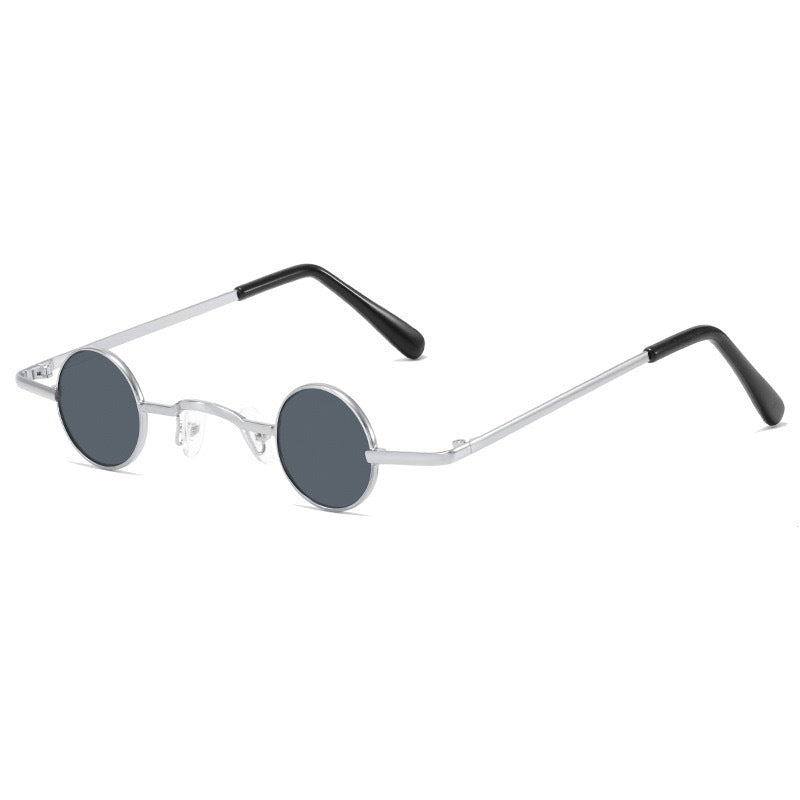 Retro-Inspired Round Metal Frame Sunglasses Bowlift