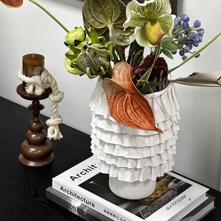 Decorative Texture Ripple Plant Pot