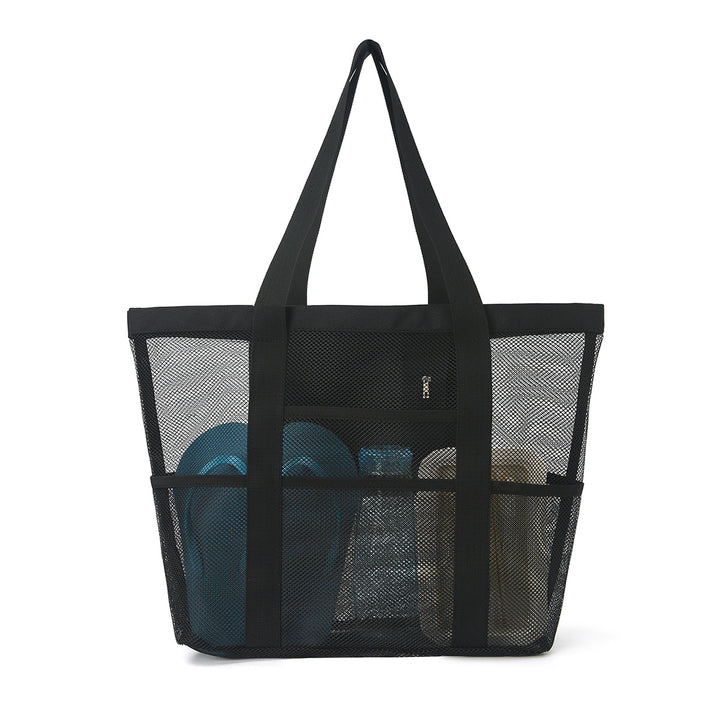 Spacious leisure beach bag made of mesh fabric Bowlift