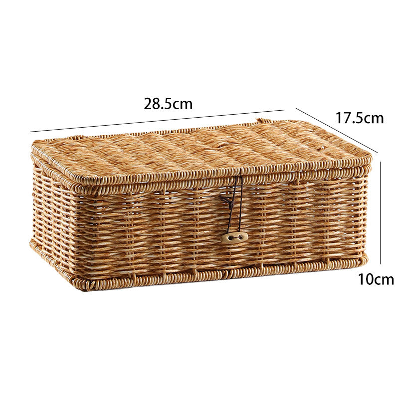 Handcrafted Natural Wicker Storage Chest Bowlift