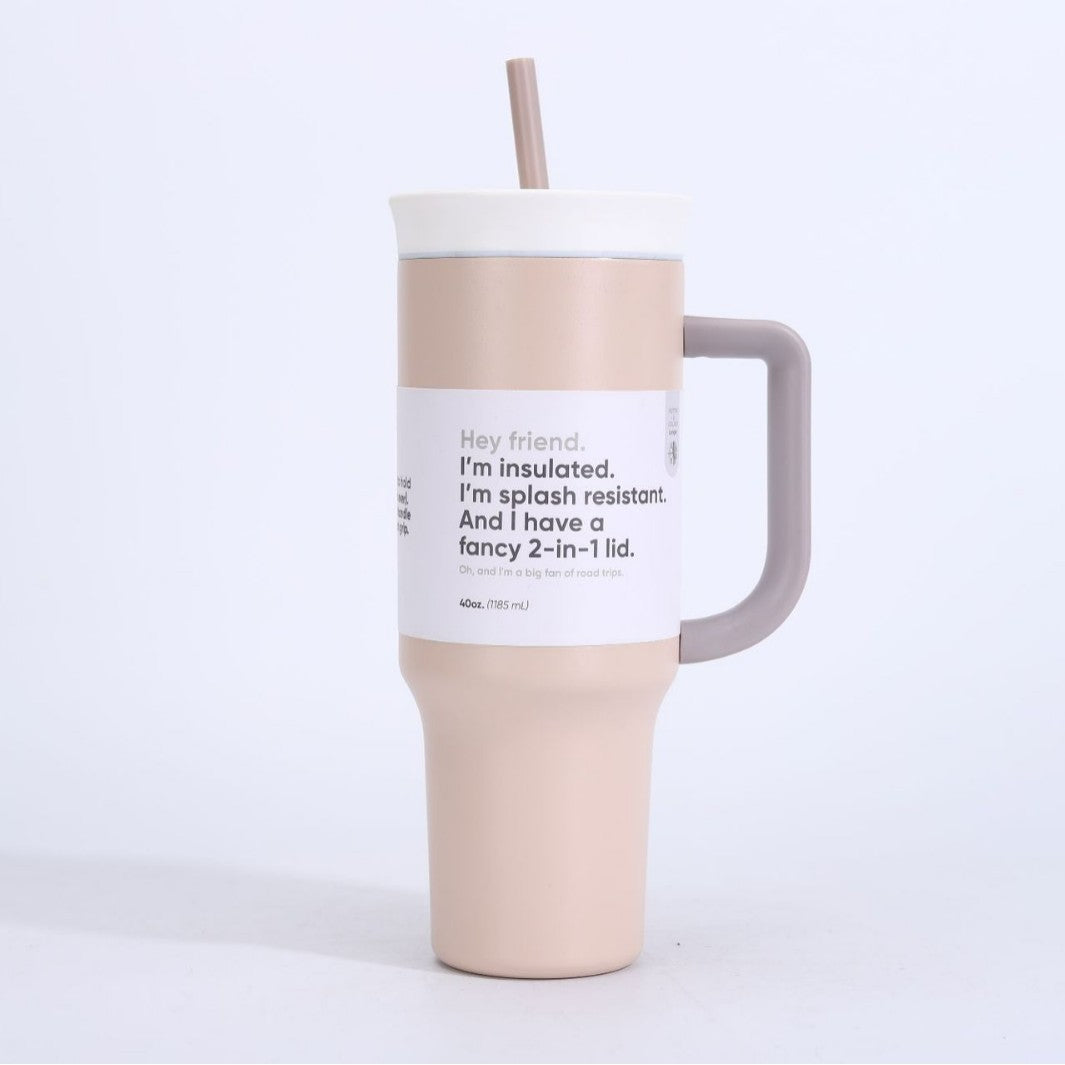 Women's insulated mug with 2-in-1 lid Bowlift