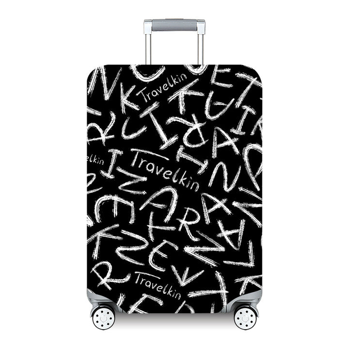 Unisex hard-shell travel suitcase with artistic landscape design Bowlift