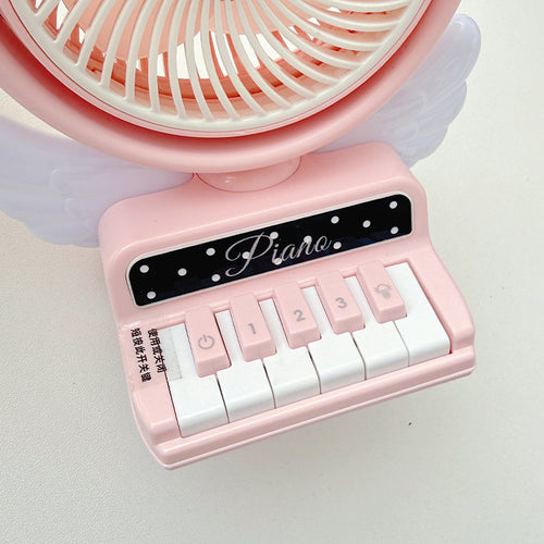 Ladies Creative Hand Fan in Sweet Piano Design Bowlift