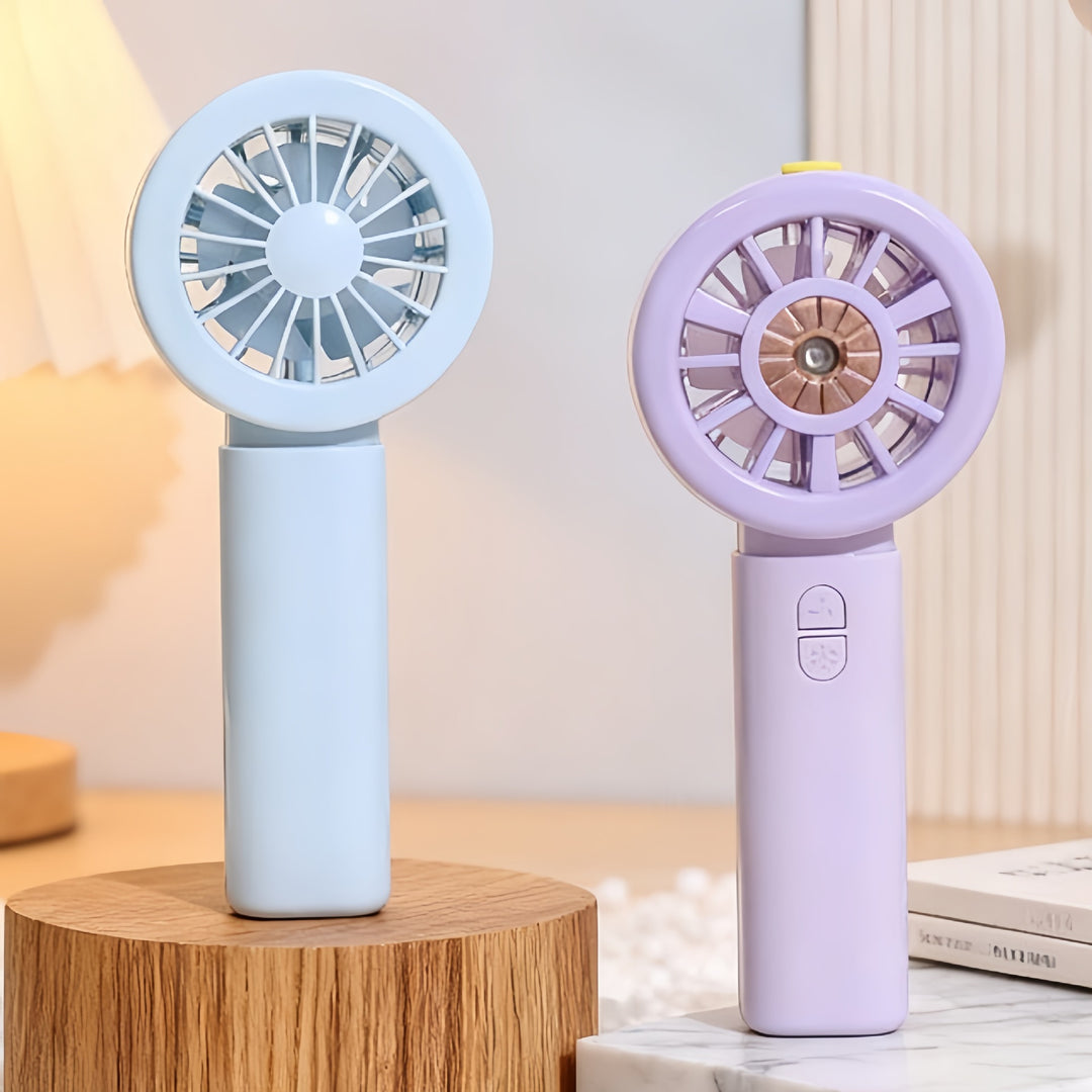 Women's portable spray fan with USB connection and speed controller Bowlift