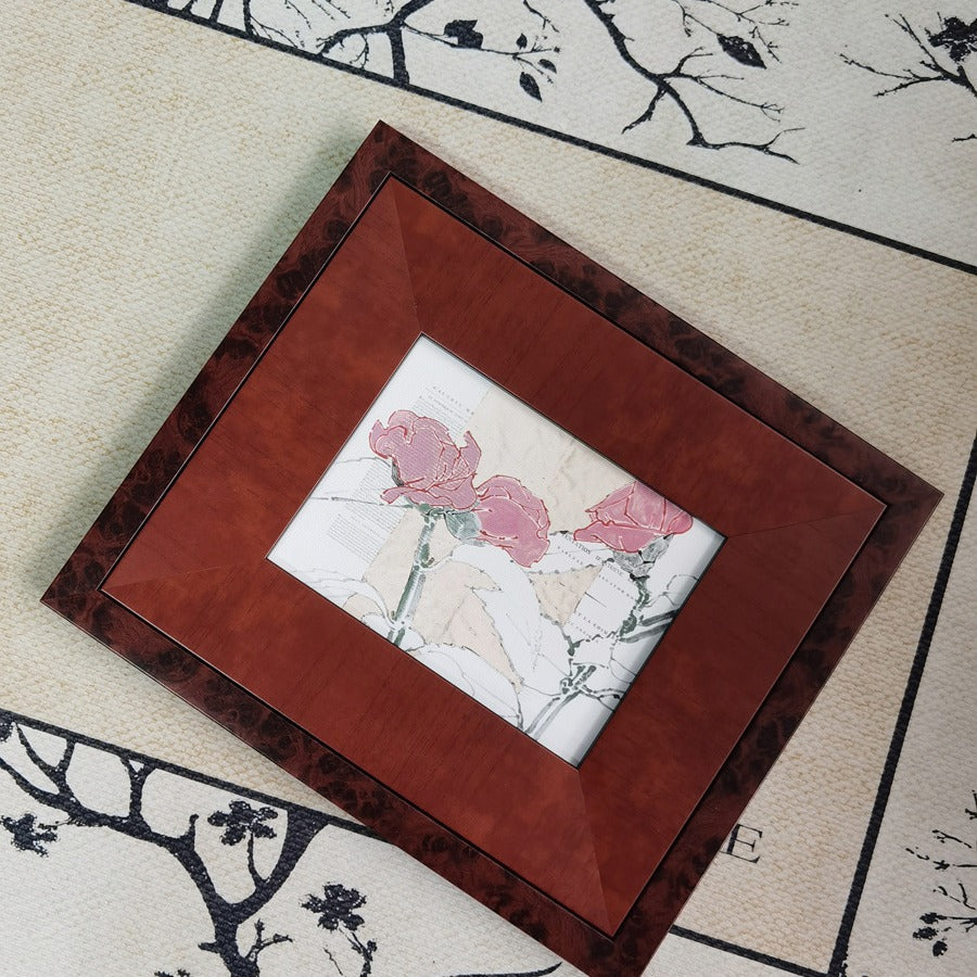 Elegant Flower Border Wall Art