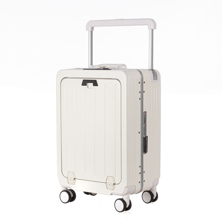Unisex Compact Aluminum Hard Shell Carry-On Suitcase Bowlift