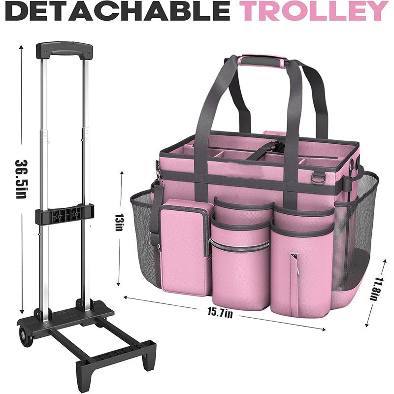 Practical Rolling Bag for Cleaning and Organization Bowlift