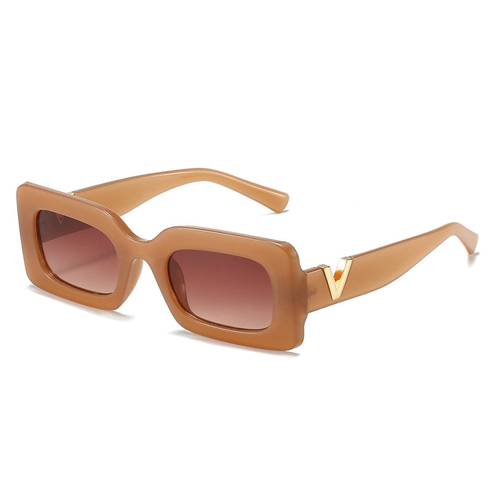 Women's fashionable square sunglasses with stylish metal embellishment Bowlift