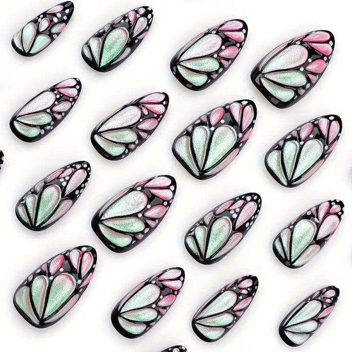 Artistic Butterfly Nail Art Extensions Bowlift