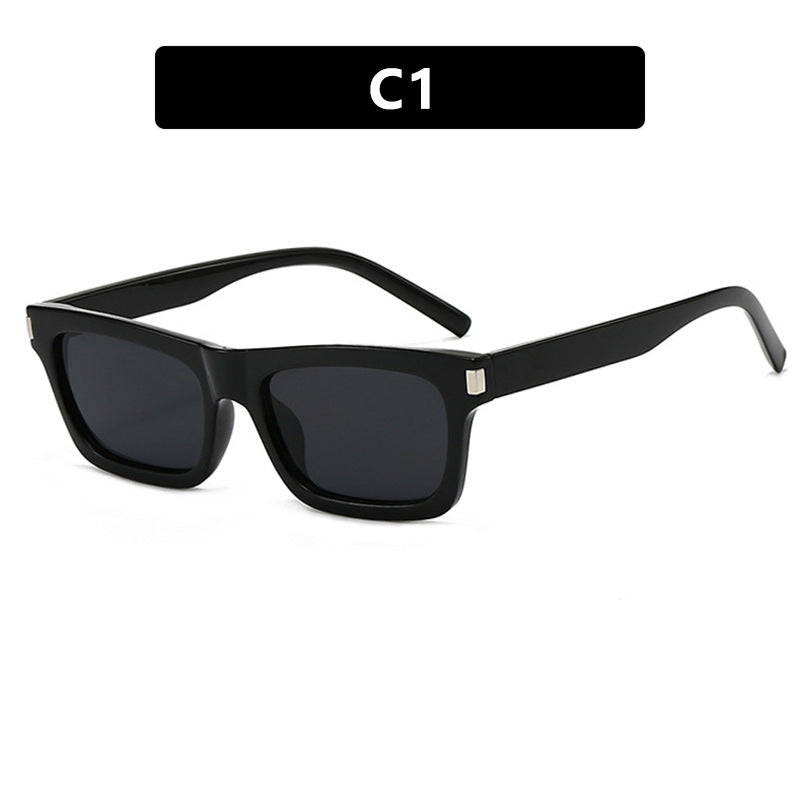 Women's square sunglasses with transparent lenses and stylish design Bowlift