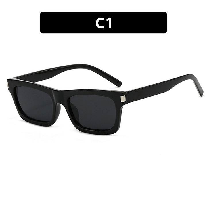 Women's square sunglasses with transparent lenses and stylish design Bowlift