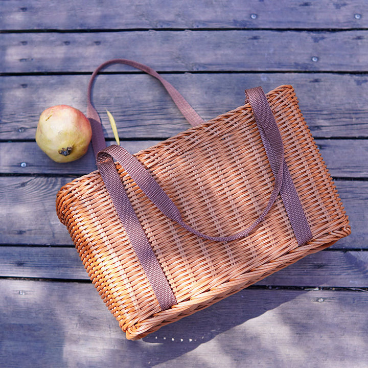 Stylish Woven Tote Bag Bowlift
