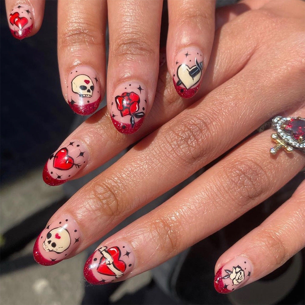 Artistic Press-On Nail Designs Bowlift