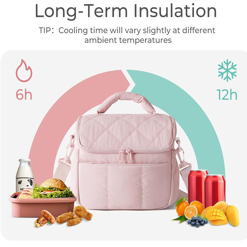 Insulated Lunch Bag with Multiple Compartments Bowlift