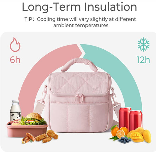Insulated Lunch Bag with Multiple Compartments Bowlift