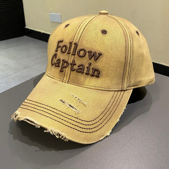Men's Distressed Vintage Baseball Cap Bowlift