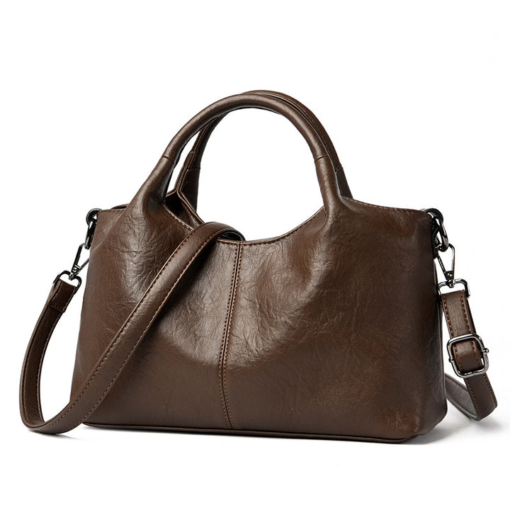 Classic Faux Leather Handbag Bowlift