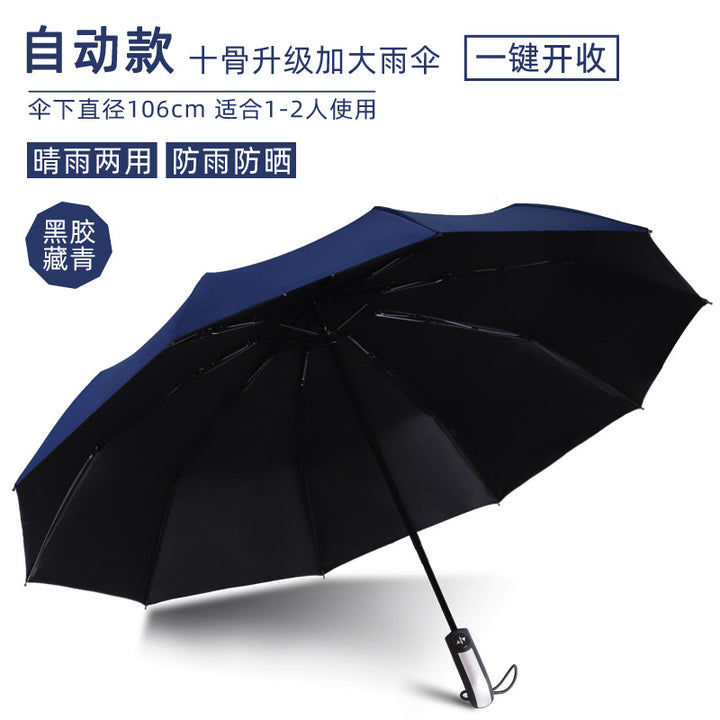 Women Automatic Umbrella Bowlift