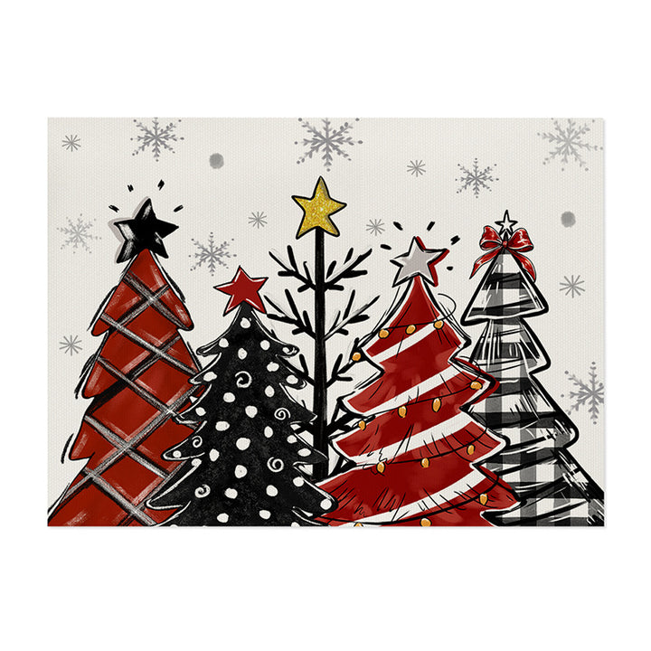 Festive Nativity Canvas Wall Art Panel