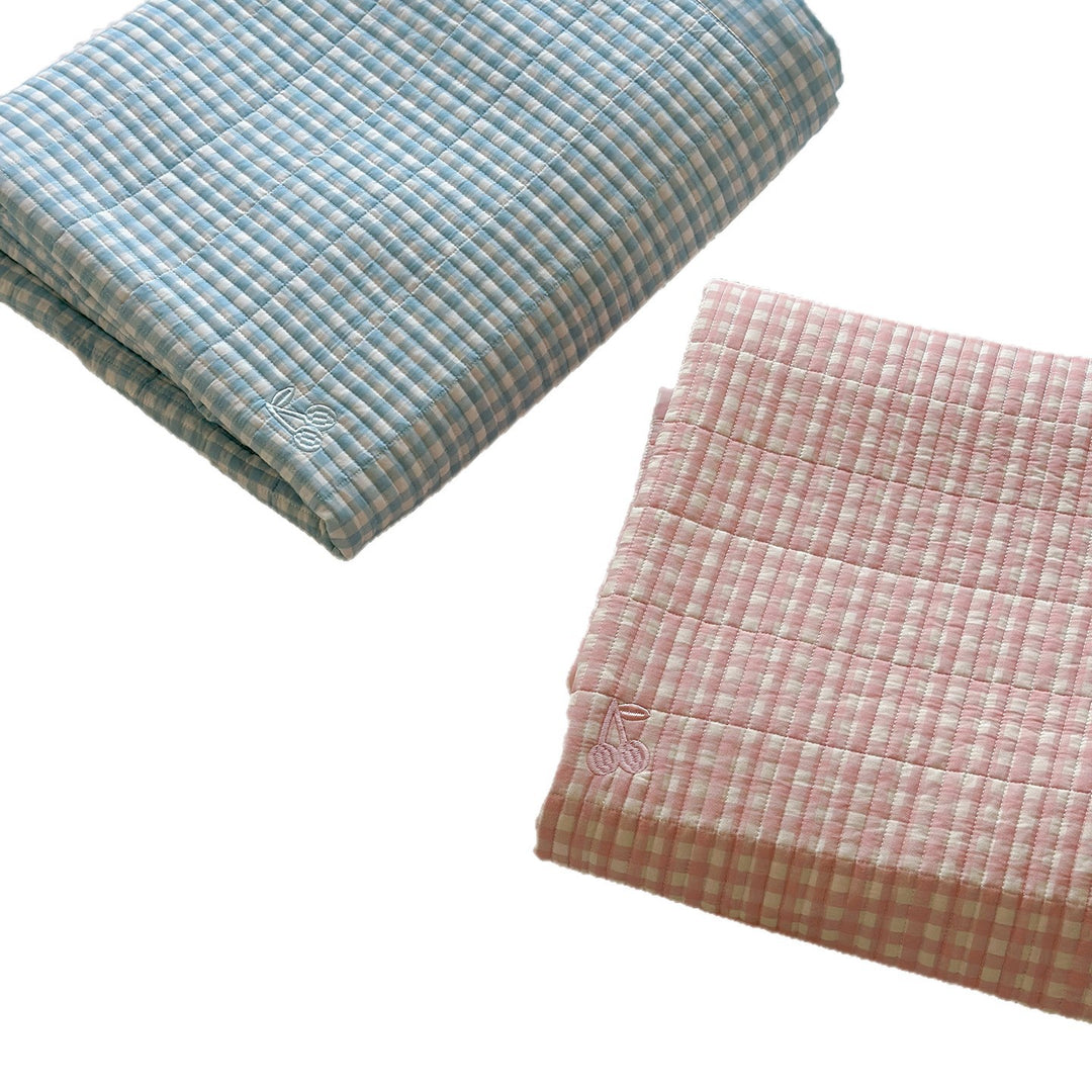 Cotton-Blend Striped Percale Mattress Sheet and Pillowcase Set