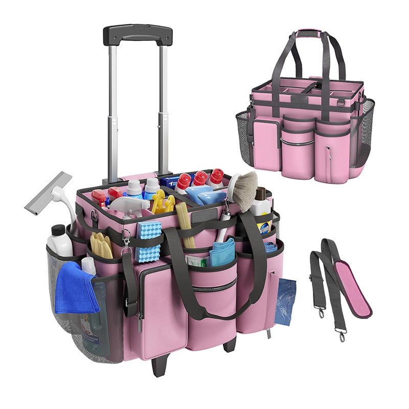 Multifunctional cleaning bag with roll and carry function Bowlift