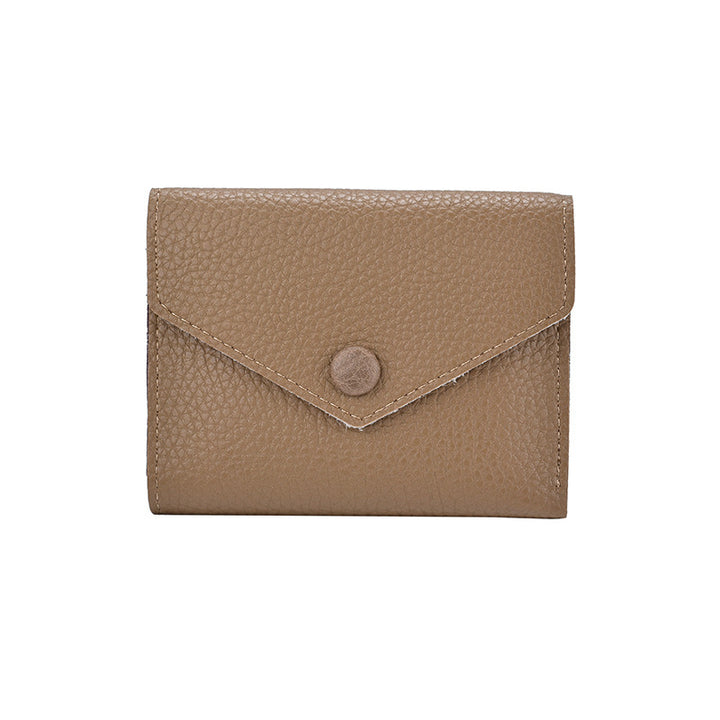 Textured Leather Coin Wallet Bowlift