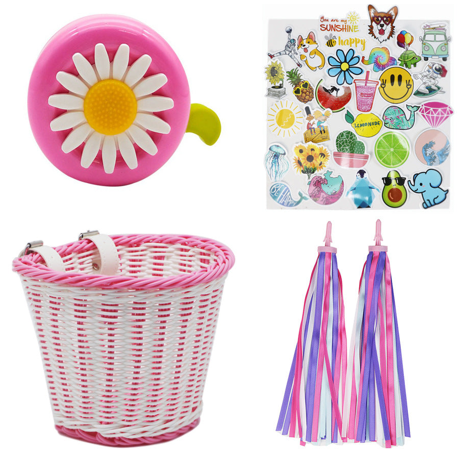 Playful basket with colorful appliqués Bowlift