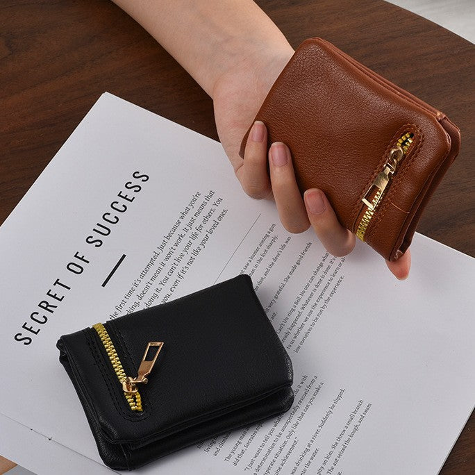 Stylish Zippered Coin Purse Bowlift