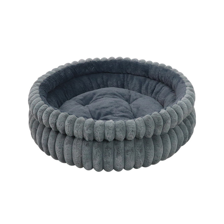 Plush Round Dog Bed