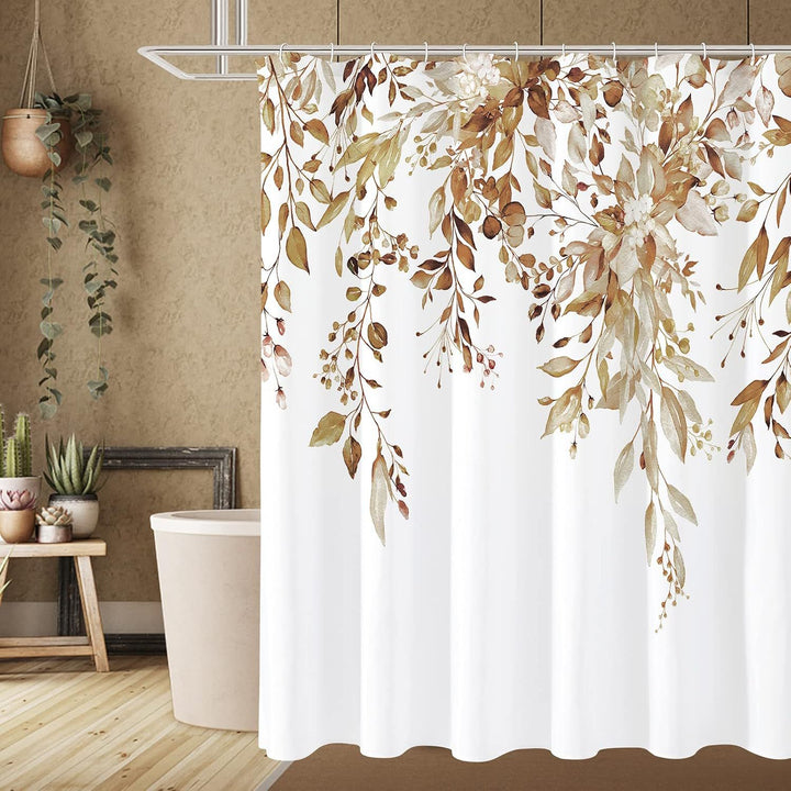 Floral Patterned Shower Curtain Bowlift