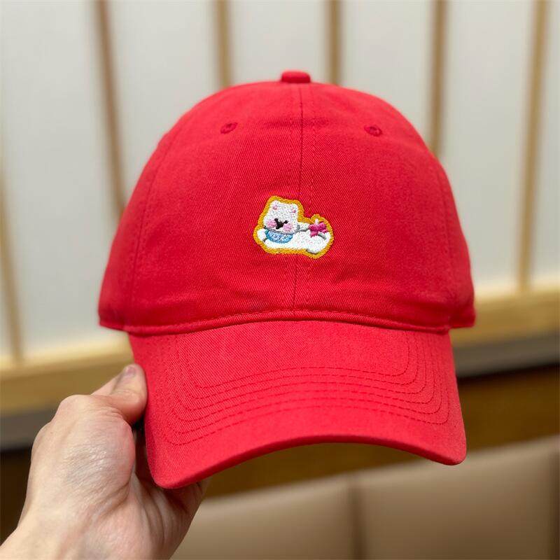 Women's Embroidered Fun Character Baseball Cap Bowlift