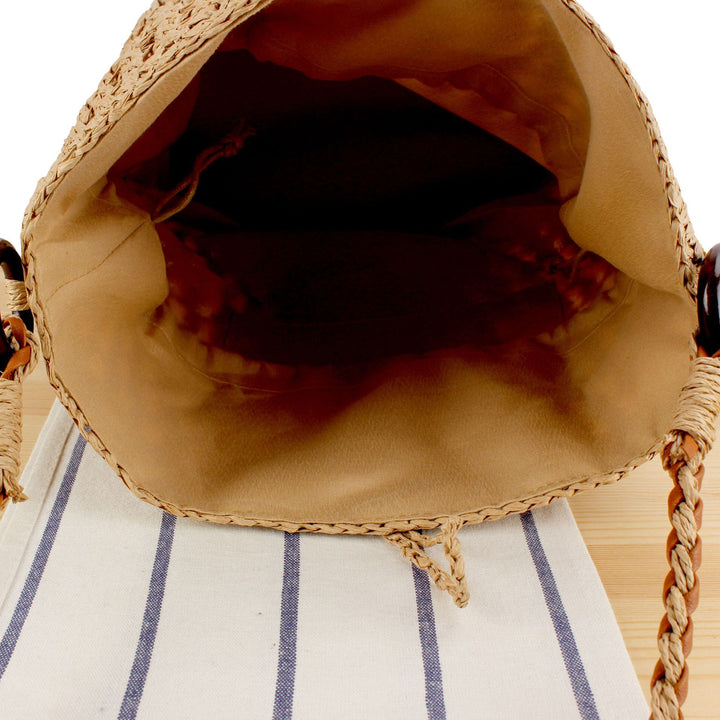 Handmade Crocheted Shoulder Bag In Modern Design Bowlift