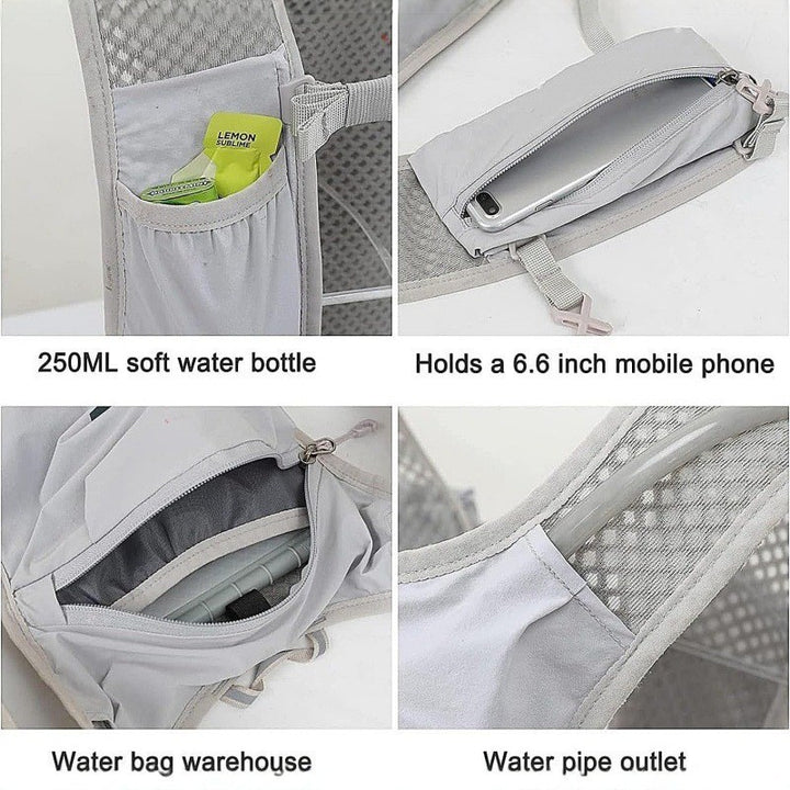 Sporty hydration backpack with breathable mesh back Bowlift