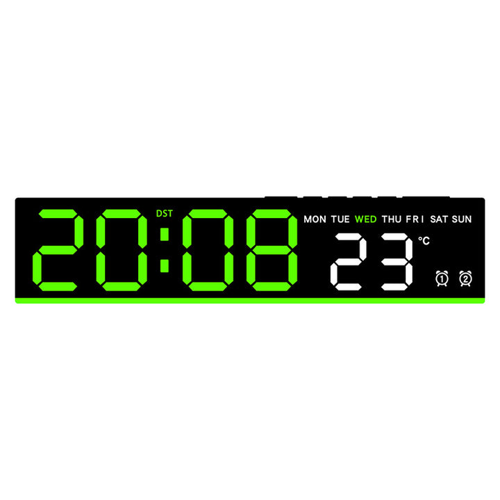 Digital clock with large LED display and temperature display Bowlift