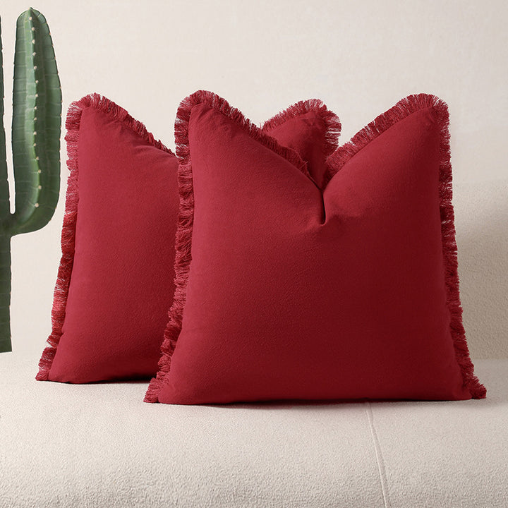 Fringed Decorative Throw Pillows