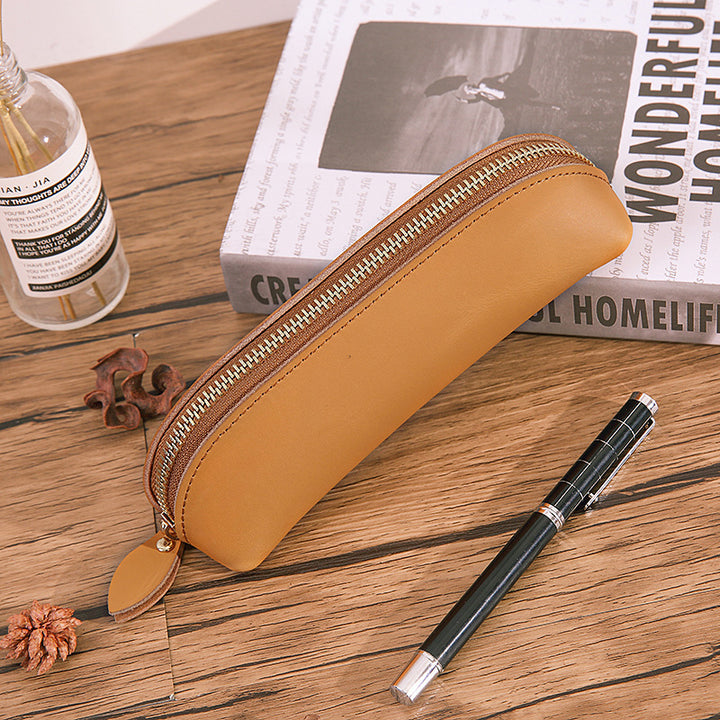 Stylish Leather Pencil Case Bowlift