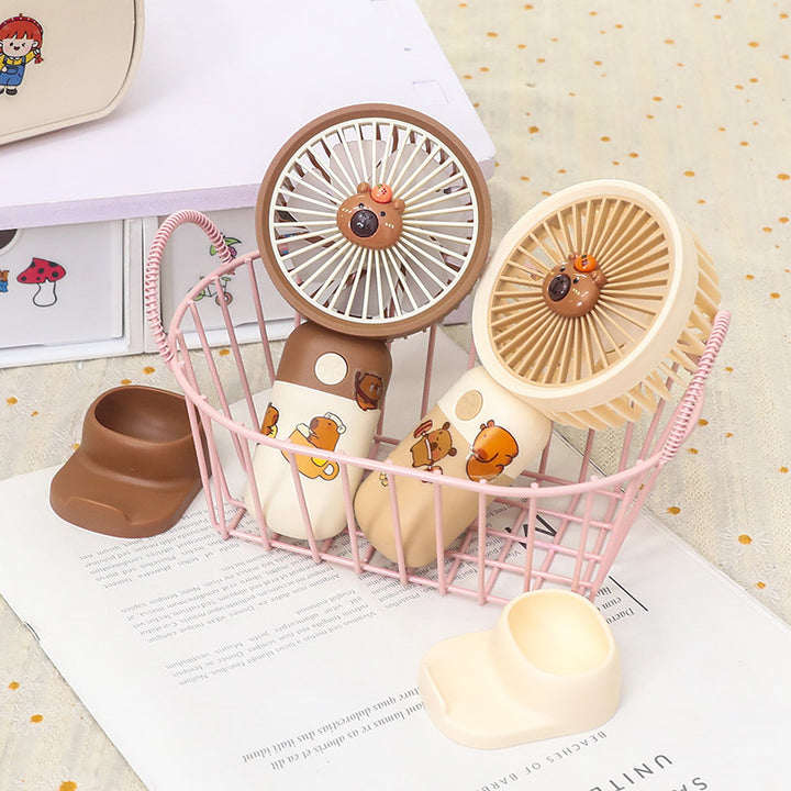Portable hand fan with cute bear design Bowlift