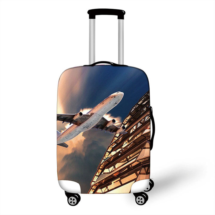 Women's Hard Shell Suitcase with Eye-Catching Airplane Design Bowlift