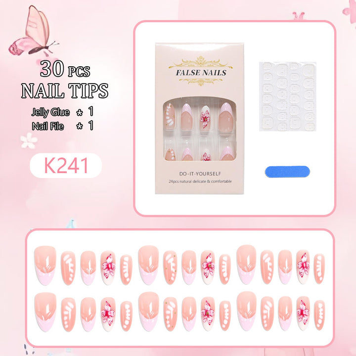 DIY Art Nail Set with Floral Accents Bowlift