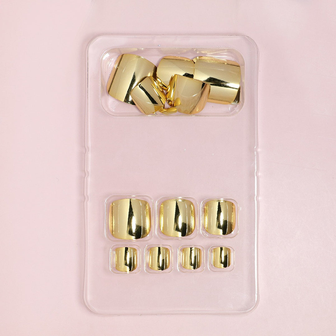 Premium Metallic Press-On Nail Set Bowlift