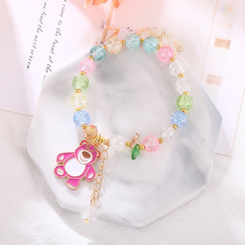 Playful bracelet with colorful glass beads Bowlift