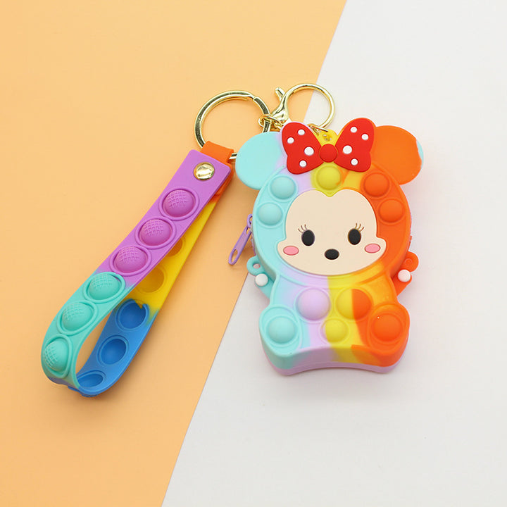 Women's Keychain with Pop It Design Bowlift
