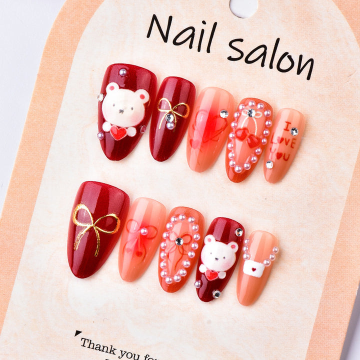 Creative Nail Art Set with Playful Designs Bowlift