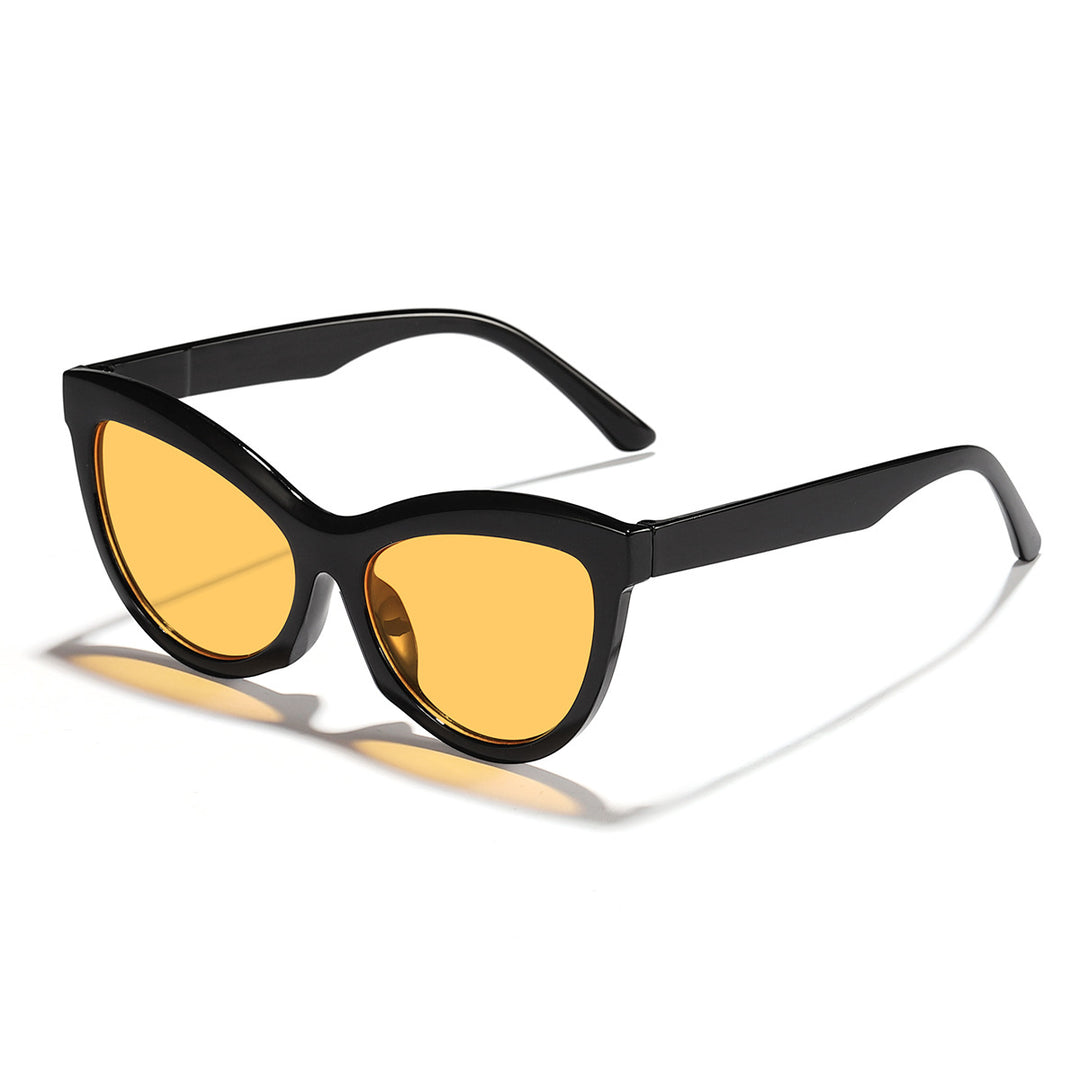 Women's trendy black and white sunglasses Bowlift