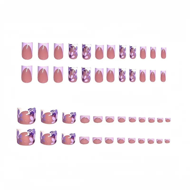 Decorative Floral Toe Nail Art Enhancements Bowlift