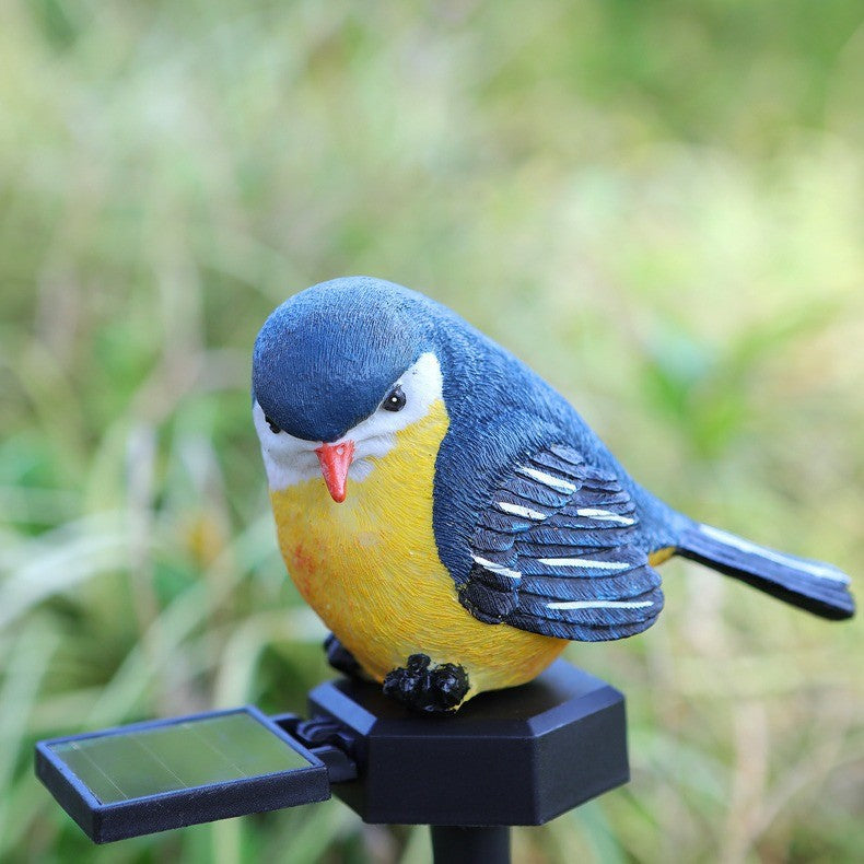Realistic Solar Bird Garden Stake With Motion Sensor And Weatherproof Design Bowlift